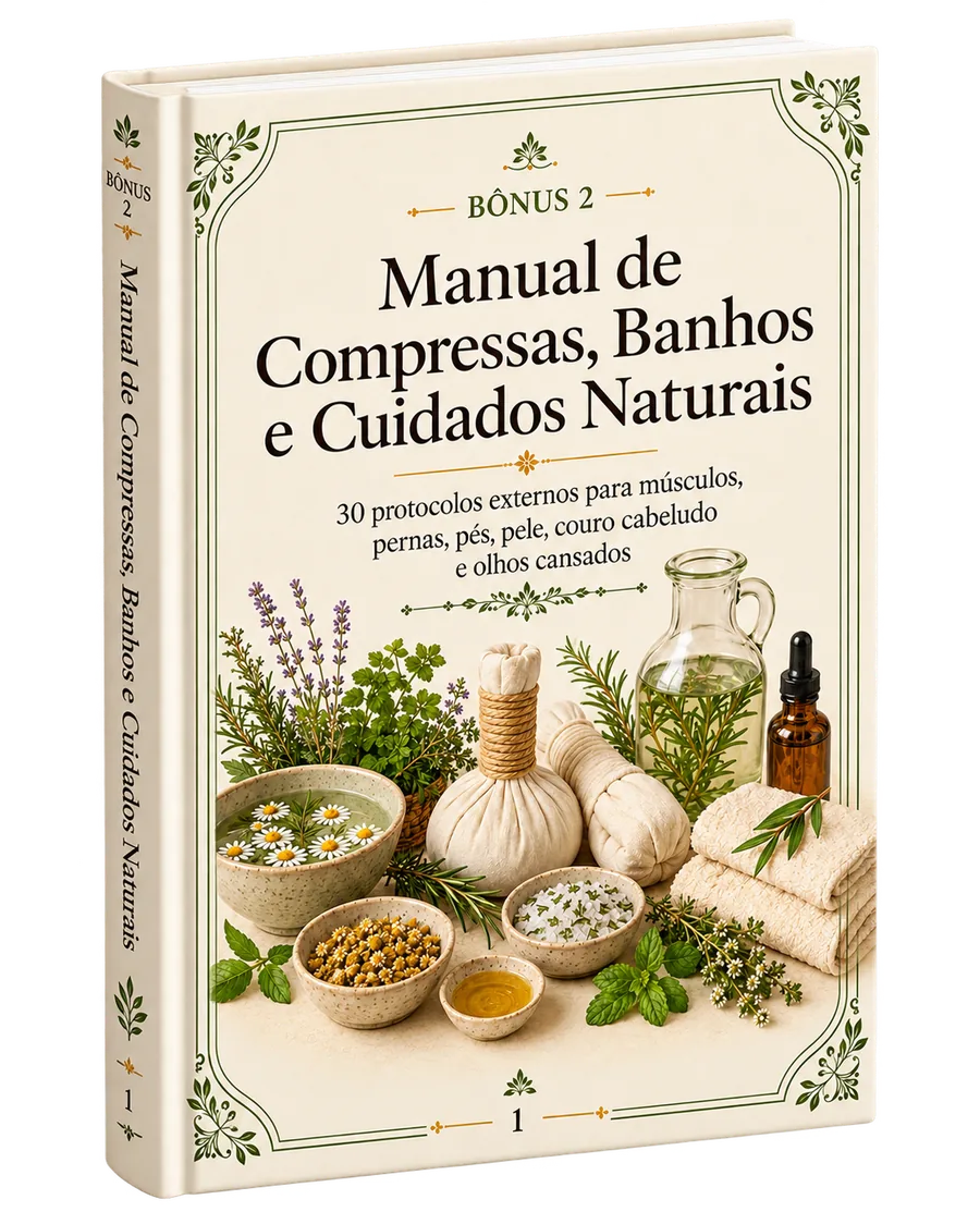 Bônus 2 - Manual de Compressas, Banhos e Cuidados Naturais